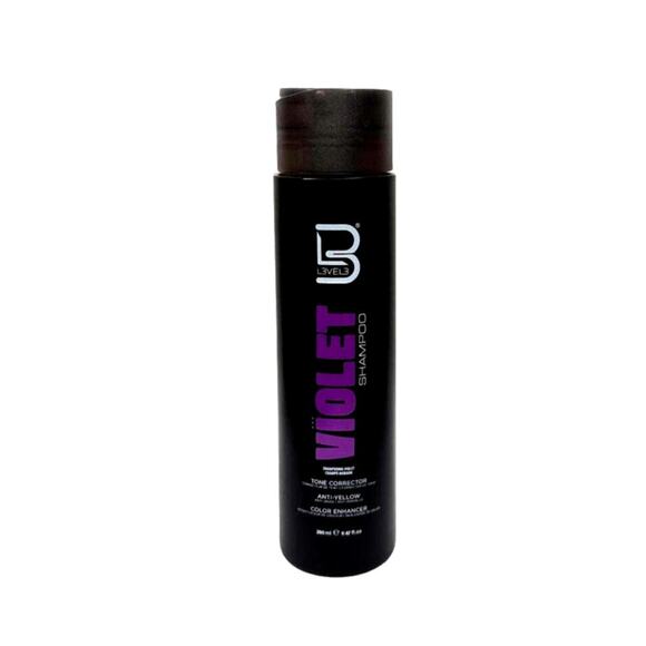 L3vel3 Violet Shampoo – Tone, Brighten & Strengthen Blonde Hair - Picture 1 of 2